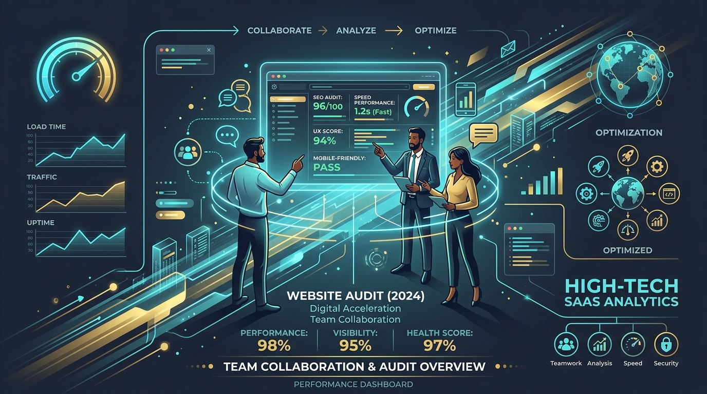 Visentra high tech saas analytics illustration